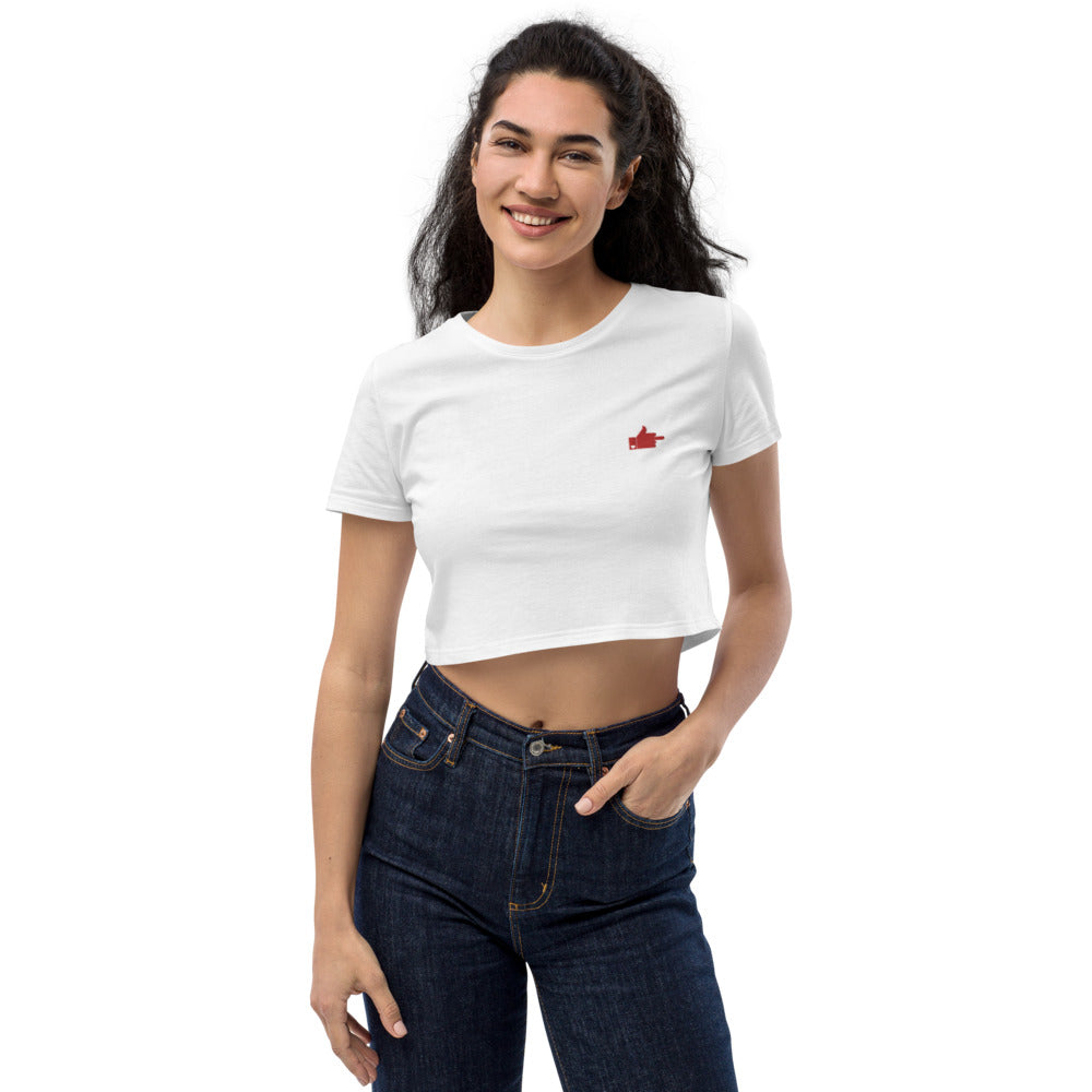 Geborduurde Crop Top